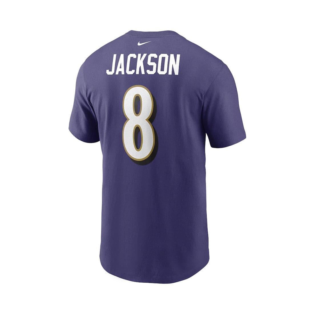 Nike T-Shirts Youths Lamar Jackson Baltimore Ravens Nike NFL Player T-Shirt - Purple