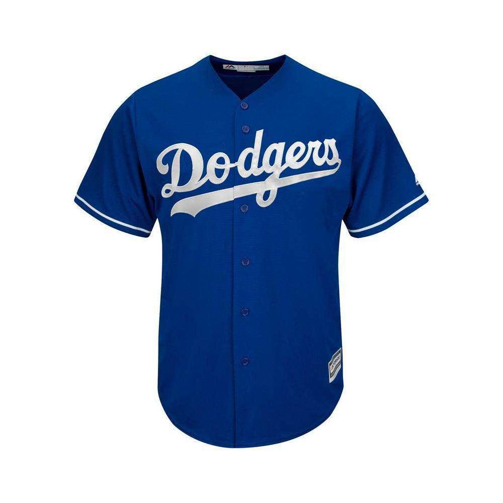 Majestic Athletic Jerseys Youths Los Angeles Dodgers Majestic MLB Cool Base Replica Jersey - Blue