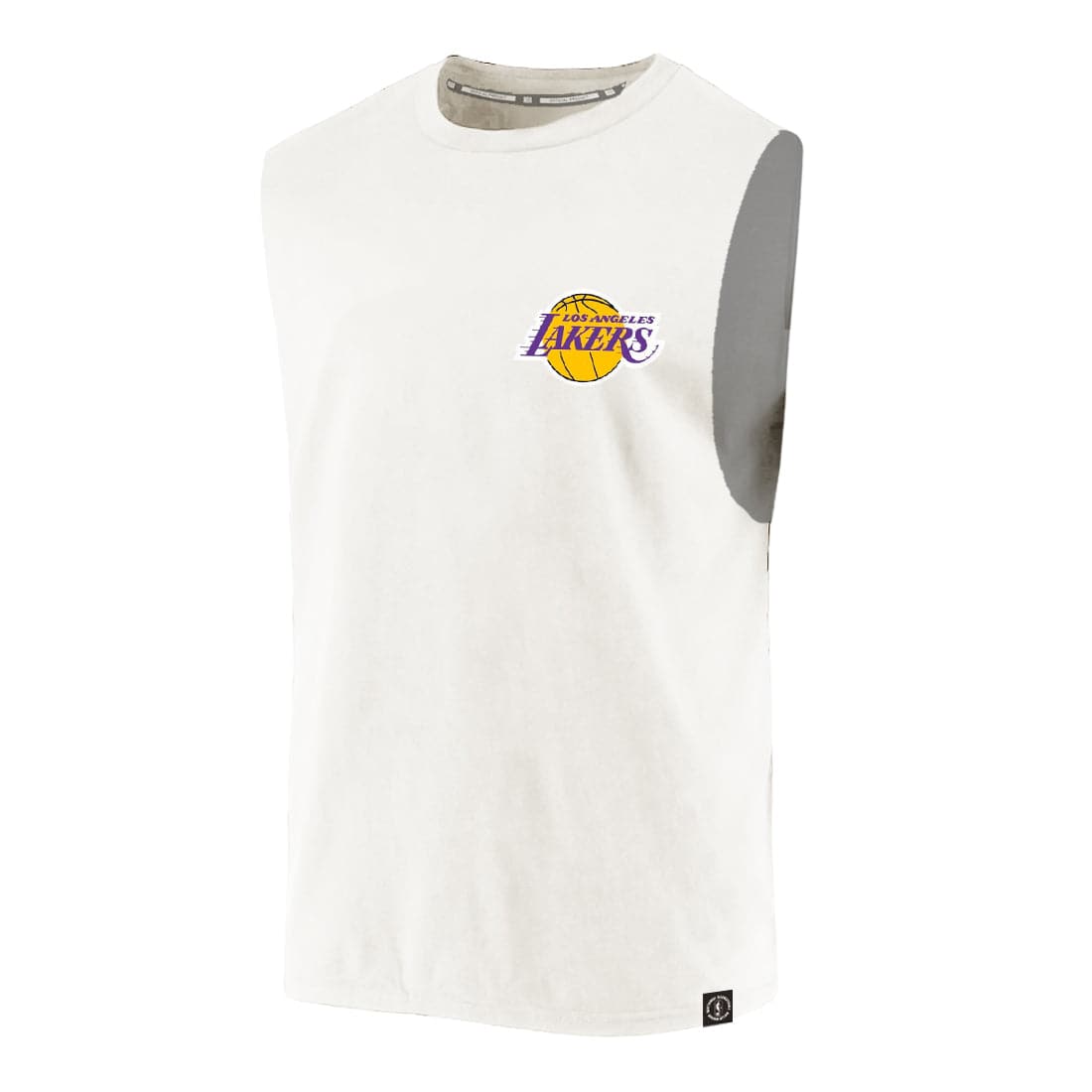 NBA Essentials T-Shirts Youths Los Angeles Lakers NBA Essentials Rockford Sleeveless Muscle T-Shirt - Vintage White