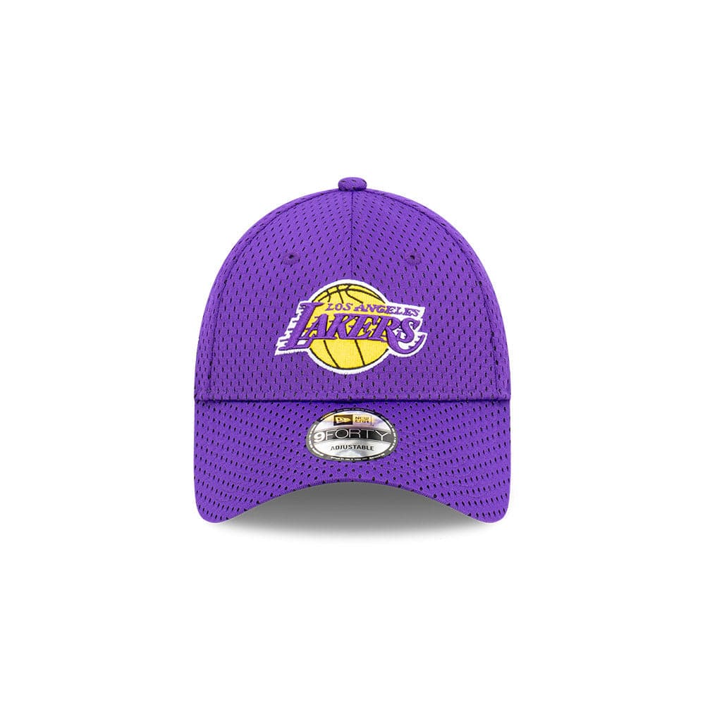 New Era Caps Youths Youths Los Angeles Lakers New Era NBA Sidepatch Mesh 9FORTY Snapback Hat - Purple