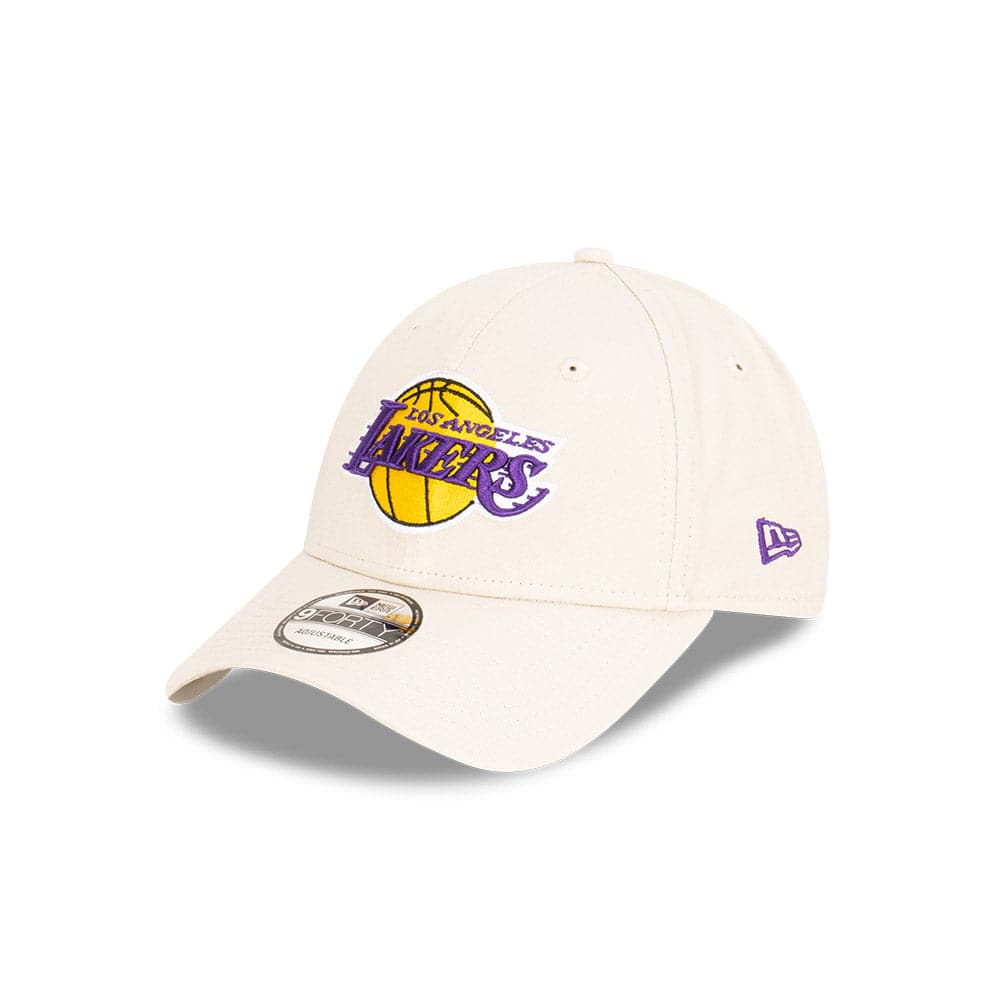 New Era Caps Youths Youths Los Angeles Lakers New Era NBA Team 9FORTY Snapback Hat - Stone