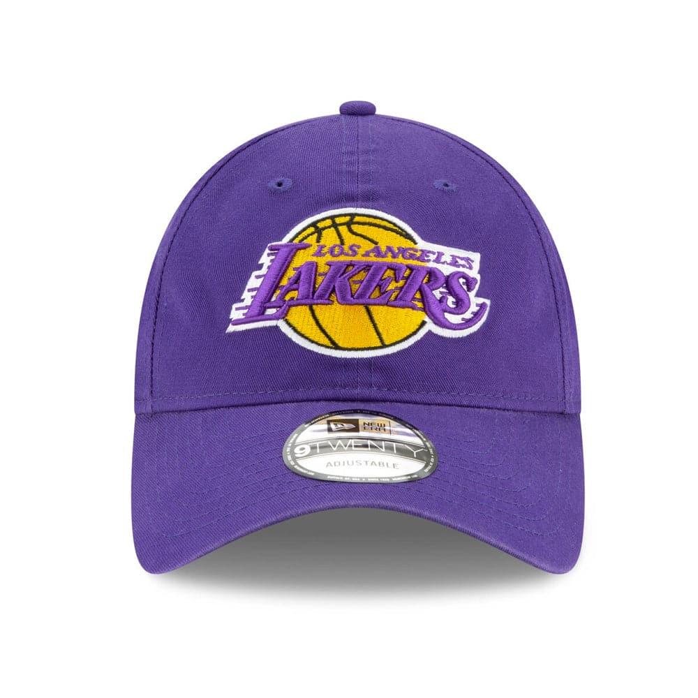 New Era Caps Youths Los Angeles Lakers New Era NBA Team 9TWENTY Curved Hat - Purple
