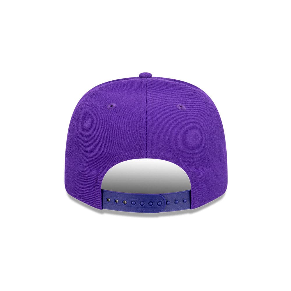 New Era Caps Youths Youths Los Angeles Lakers New Era NBA Team Arch Pre-Curved OF 9FIFTY Snapback Hat - Purple