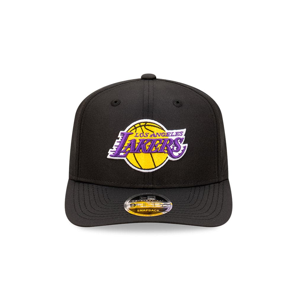 New Era Caps Youths Youths Los Angeles Lakers New Era NBA Team Prolite 9FIFTY Pre-Curved Snapback Hat - Black
