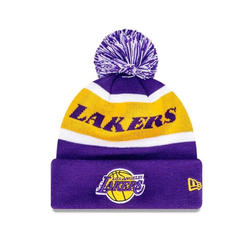 New Era Beanies Youths Youths Los Angeles Lakers New Era NBA Team Wordmark Knit Beanie - Purple