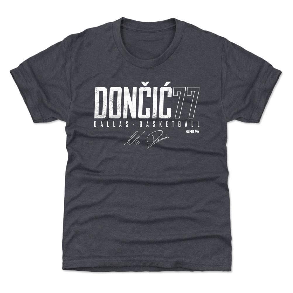 500 Level T-Shirts Youths Luka Doncic Dallas Mavericks 500 Level NBA Elite Tri-Blend T-Shirt - Navy