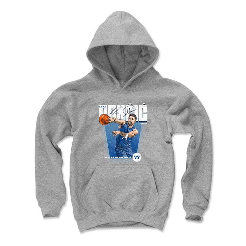 500 Level Jumpers Youths Luka Doncic Dallas Mavericks 500 Level NBA Premiere Hoodie Jumper - Grey