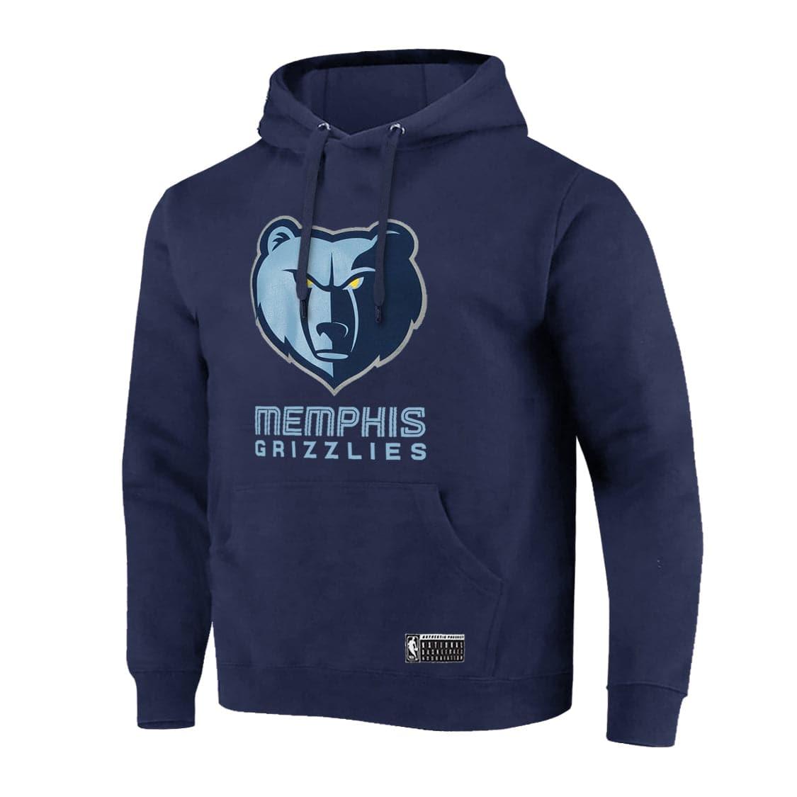 NBA Essentials Jumpers Youths Memphis Grizzlies NBA Essentials Logo Hoodie Jumper - Navy