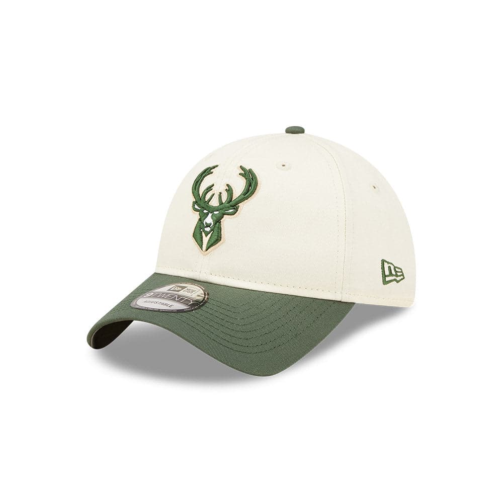 New Era Caps Youths Youths Milwaukee Bucks New Era NBA 2022 Draft 9TWENTY Strapback Hat - Cream