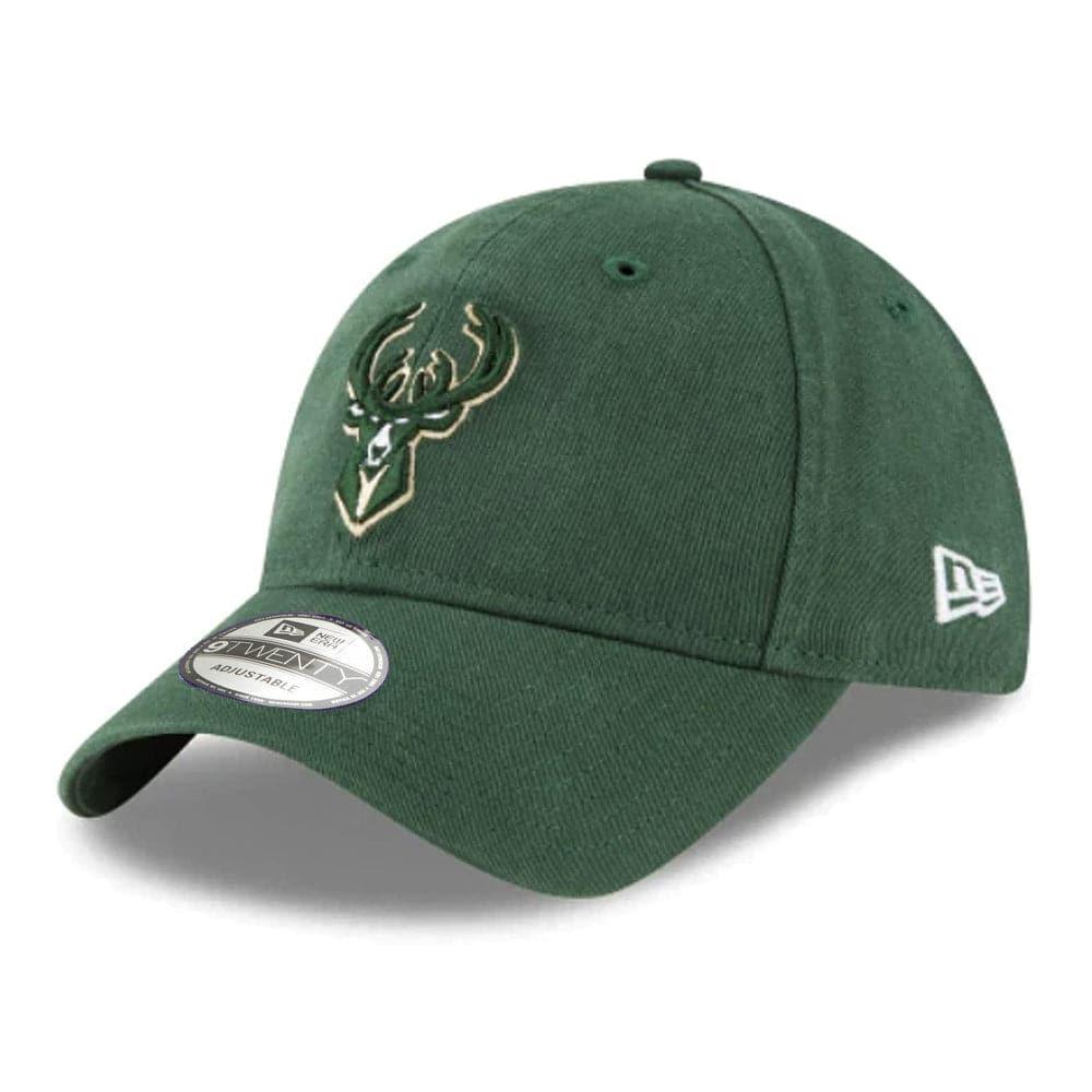 New Era Caps Youths Milwaukee Bucks New Era NBA Team 9TWENTY Curved Hat - Green