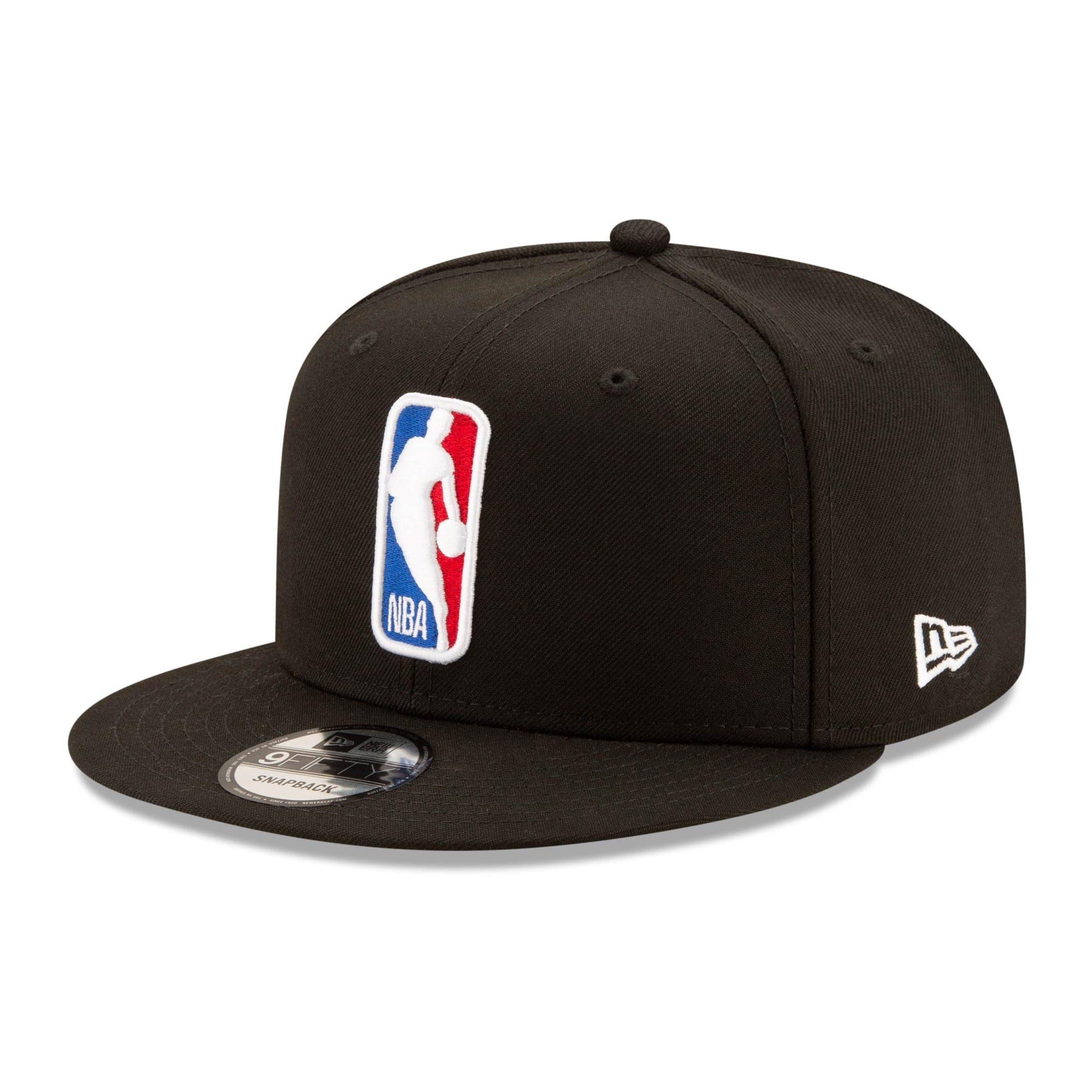 New Era Caps Youths NBA Logoman Logo New Era 9FIFTY Snapback Hat - Black