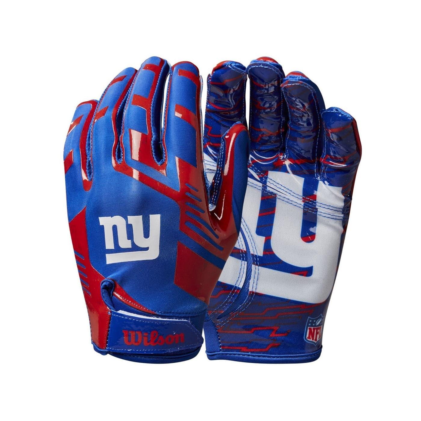 Wilson Sporting Goods Gloves Youths Youths New York Giants Wilson NFL Team Stretch Fit Receiver Gloves