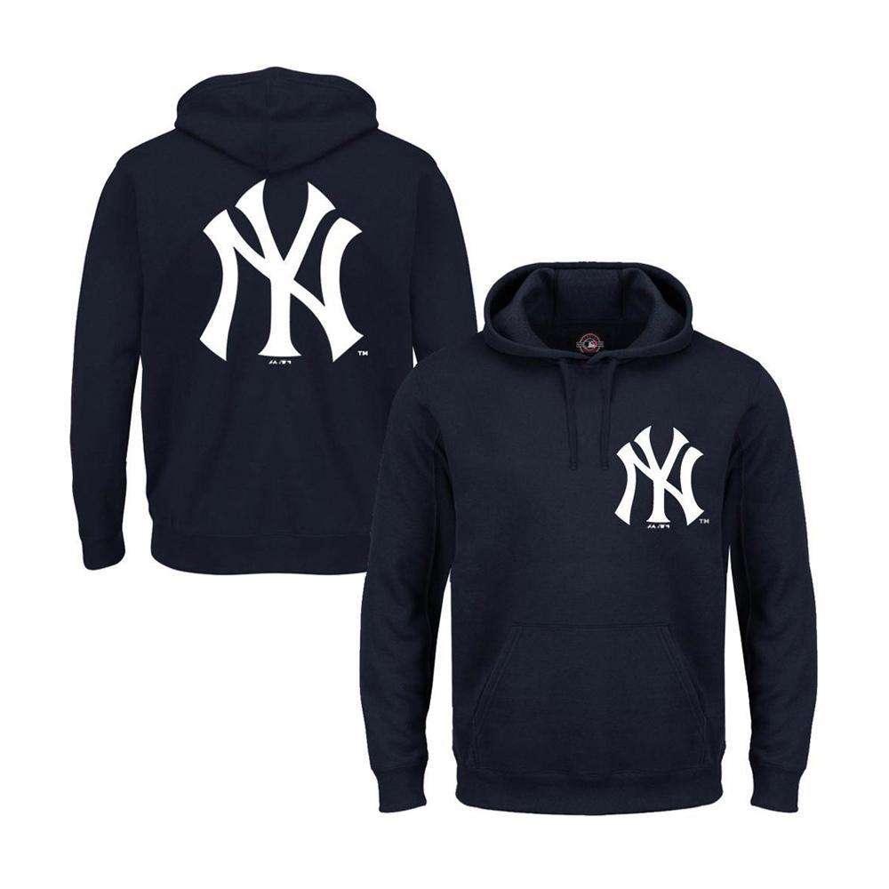 Majestic Athletic Jumpers Youths New York Yankees Majestic MLB Juke Hoodie Jumper - Navy