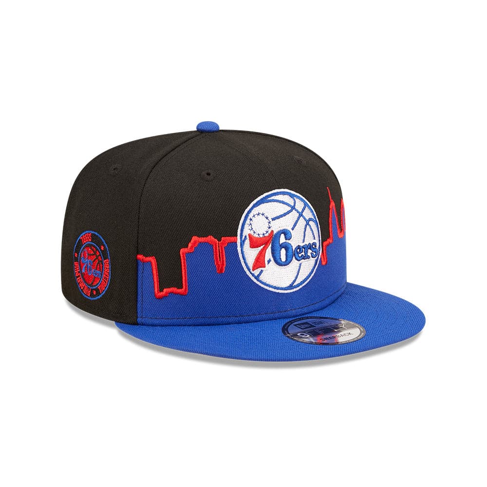 New Era Caps Youths Youths Philadelphia 76ers New Era NBA 22-23 Tip Off 9FIFTY Snapback Hat - Black