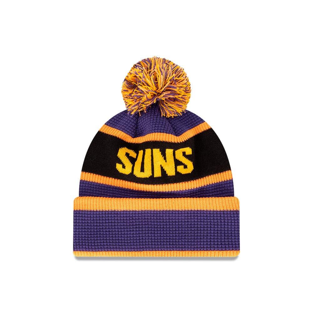New Era Beanies Youths Youths Phoenix Suns New Era NBA Wordmark Waffle Knit Beanie - Purple