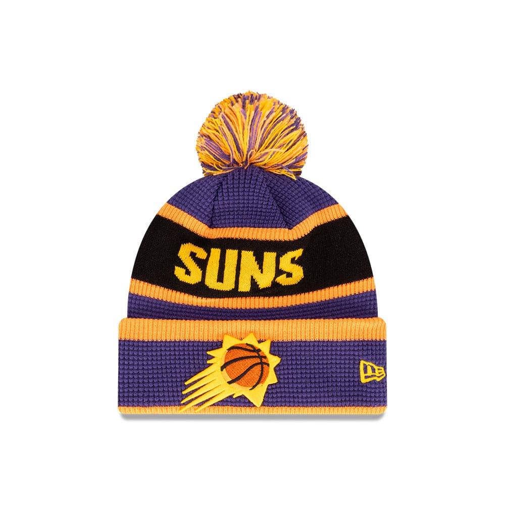 New Era Beanies Youths Youths Phoenix Suns New Era NBA Wordmark Waffle Knit Beanie - Purple