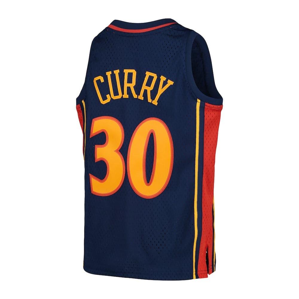 Mitchell And Ness Jerseys Youths Steph Curry Golden State Warriors Mitchell & Ness NBA Swingman Jersey - Navy