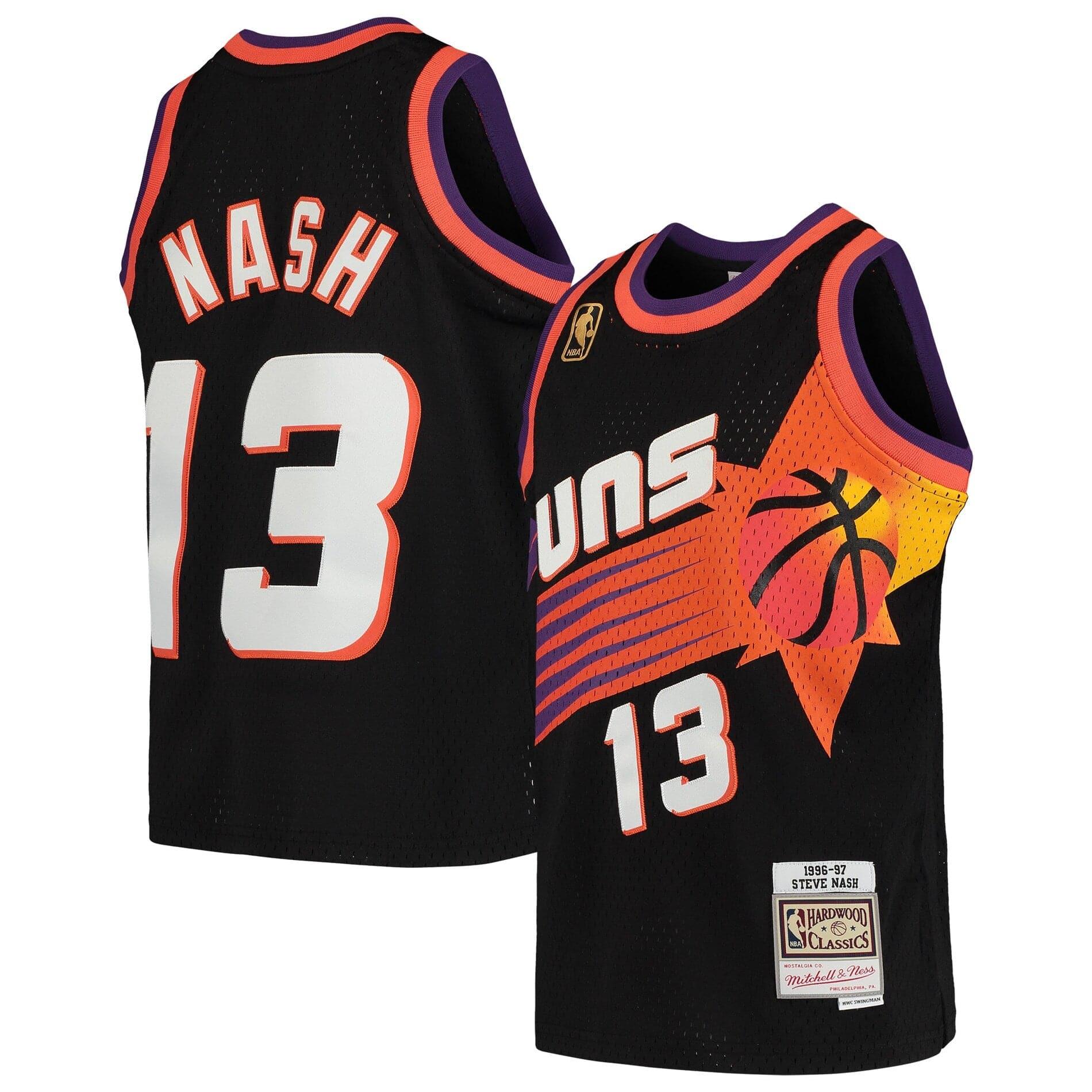 Mitchell And Ness Jerseys Youths Steve Nash Phoenix Suns Mitchell & Ness NBA Swingman Jersey - Black