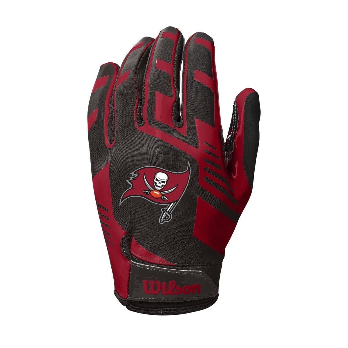 Wilson Sporting Goods Gloves Youths Youths Tampa Bay Buccaneers Wilson NFL Team Stretch Fit Receiver Gloves