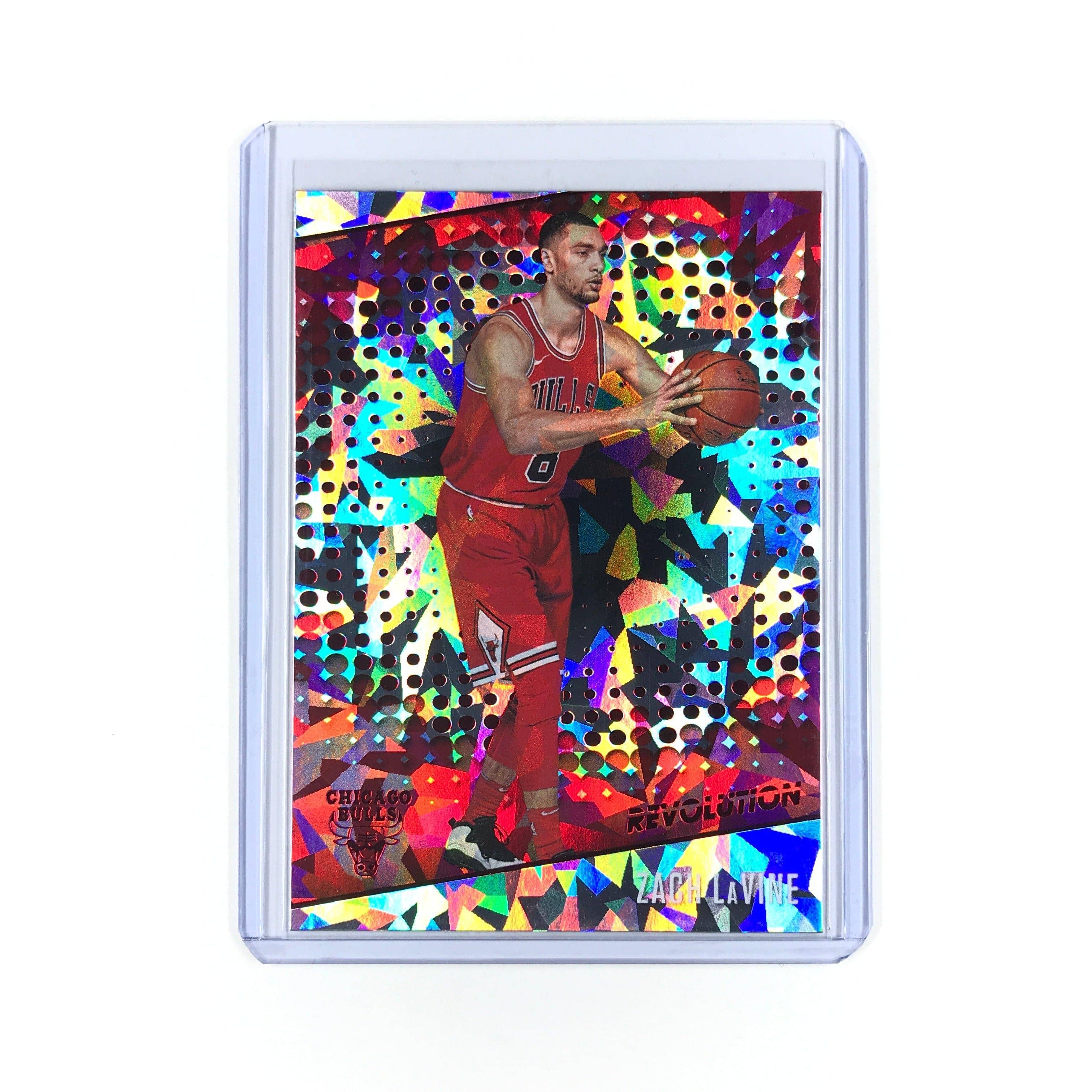 Panini Cards Zach LaVine Chicago Bulls 2017-18 Panini Revolution NBA Cracked Ice 82 Card