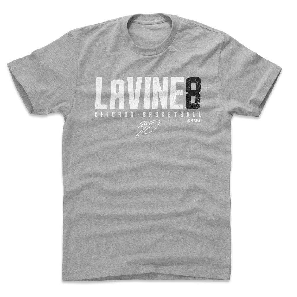 500 Level T-Shirts Zach Lavine Chicago Bulls 500 Level NBA Lavine8 T-Shirt - Gray