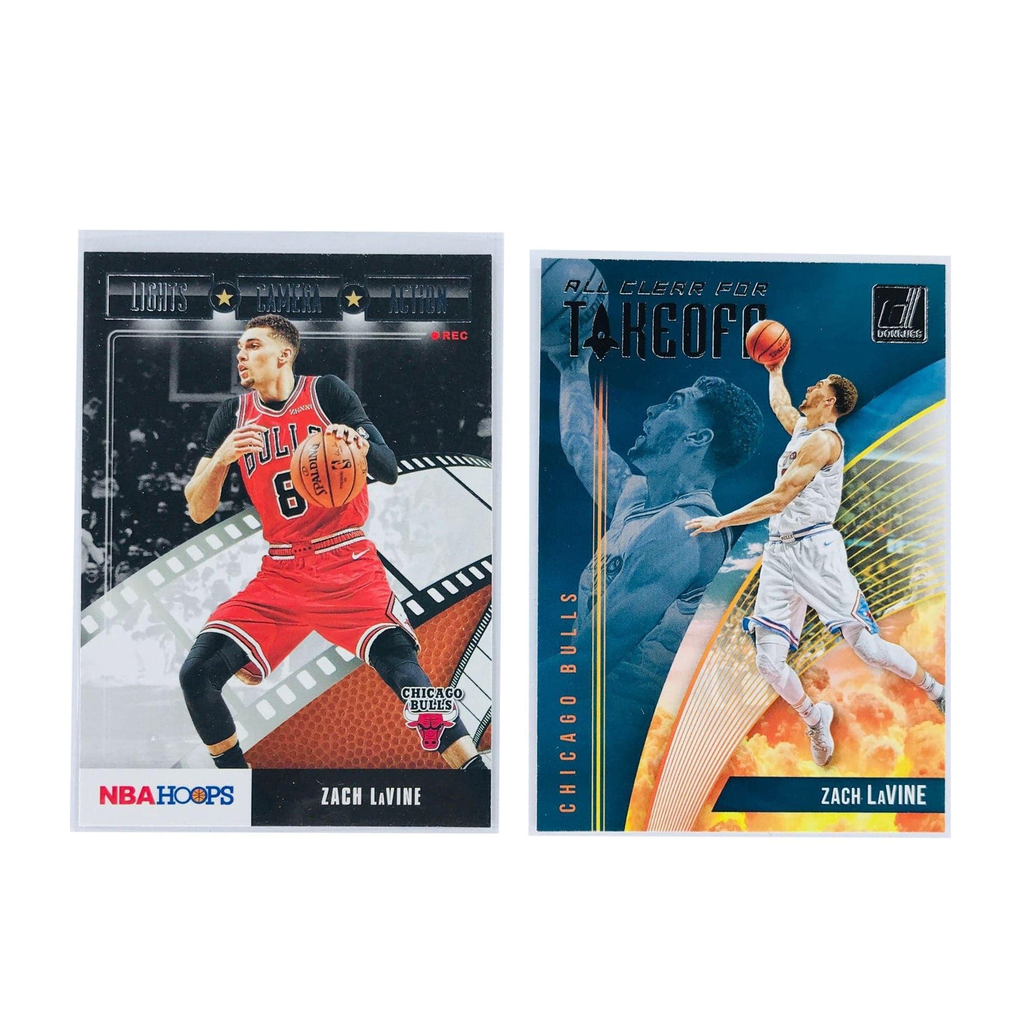Panini Cards Zach Lavine Chicago Bulls Panini NBA 2 Card Insert Set