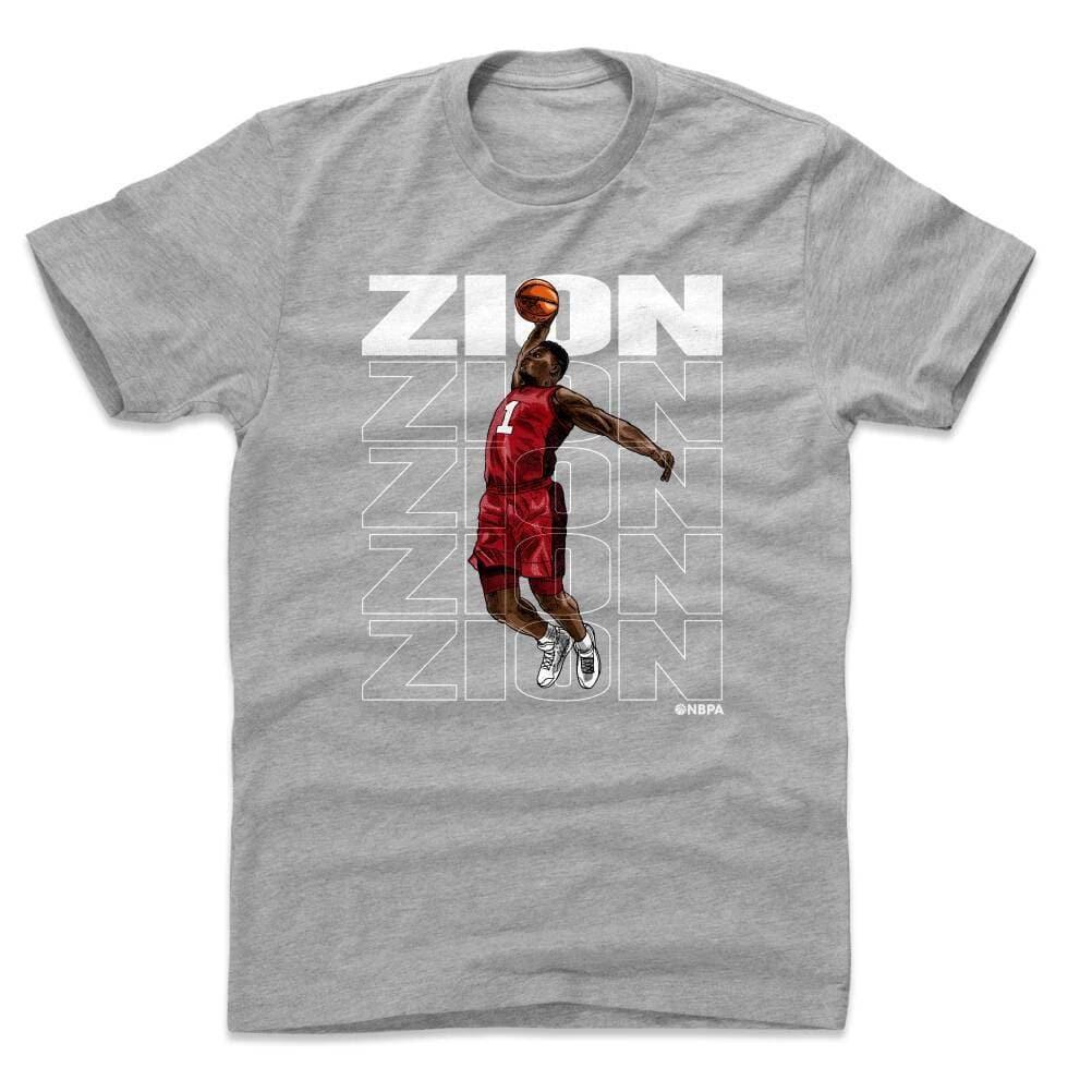 500 Level T-Shirts M Zion Williamson New Orleans Pelicans 500 Level NBA Repeat T-Shirt - Gray