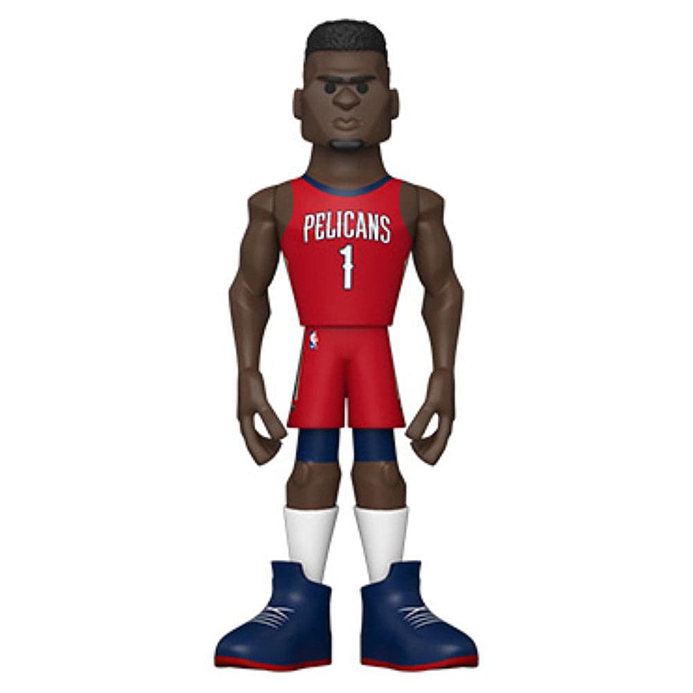 Funko Figures Zion Williamson New Orleans Pelicans Funko NBA 5" Home Vinyl Gold Figure - White